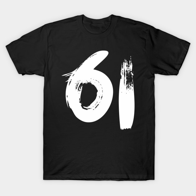 Number 61 T-Shirt by Erena Samohai